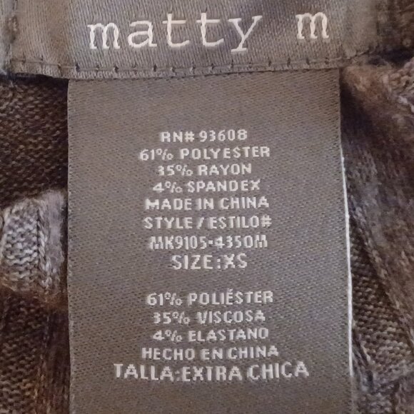 Women's Matty M Gray Sweater Size XS - Picture 3 of 6